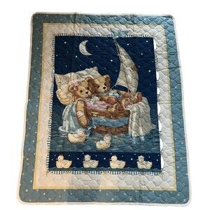 Cherished Teddies ? Smooth Sailing Love Will Keep Us Together Baby Quilt 35 X 44